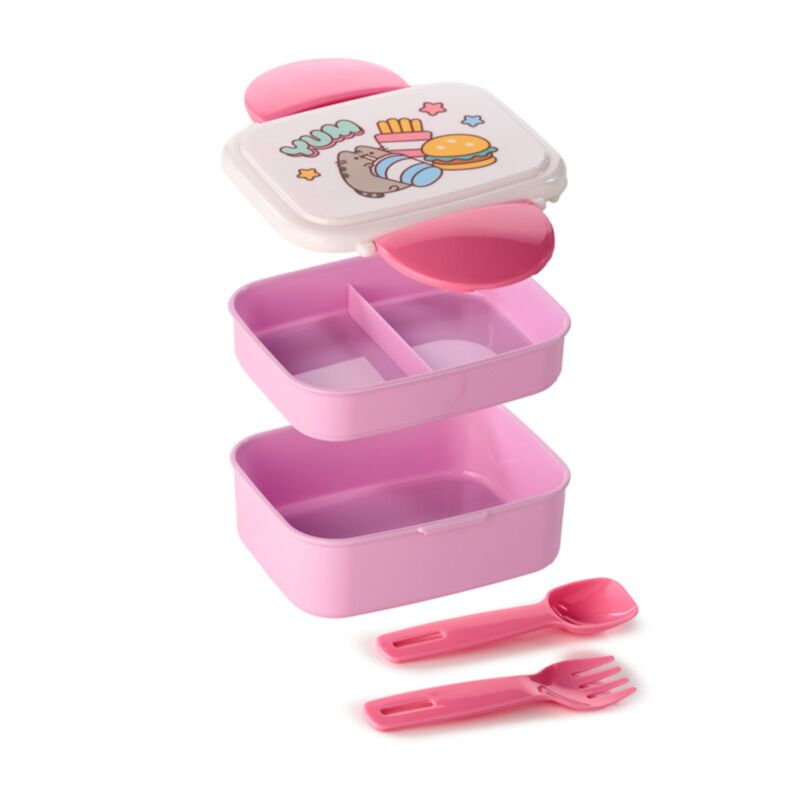 Pusheen The Cat Bento Lunchlåda för Barn med Bestick BPA-fri