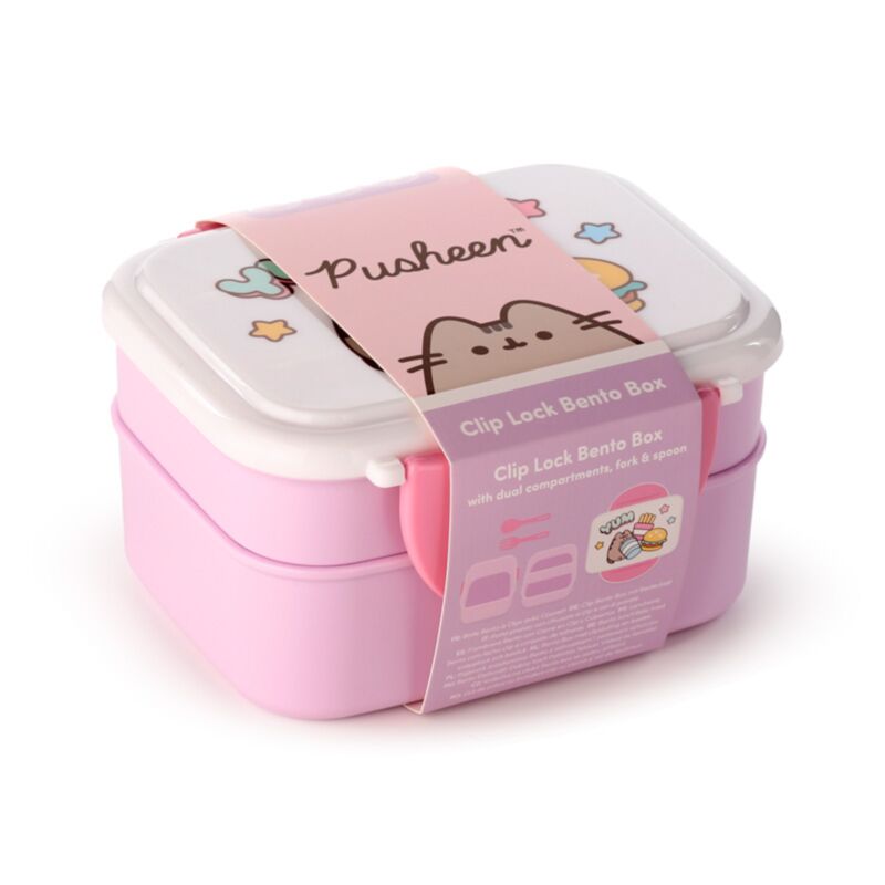 Pusheen The Cat Bento Lunchlåda för Barn med Bestick BPA-fri