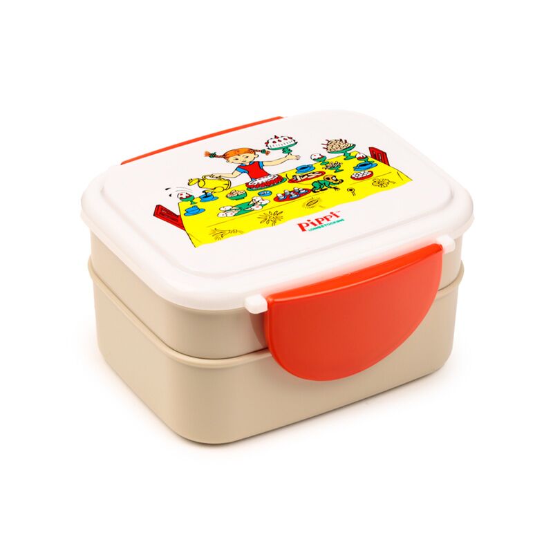 Pippi Långstrump Bento Lunchlåda för Barn med Bestick BPA-fri