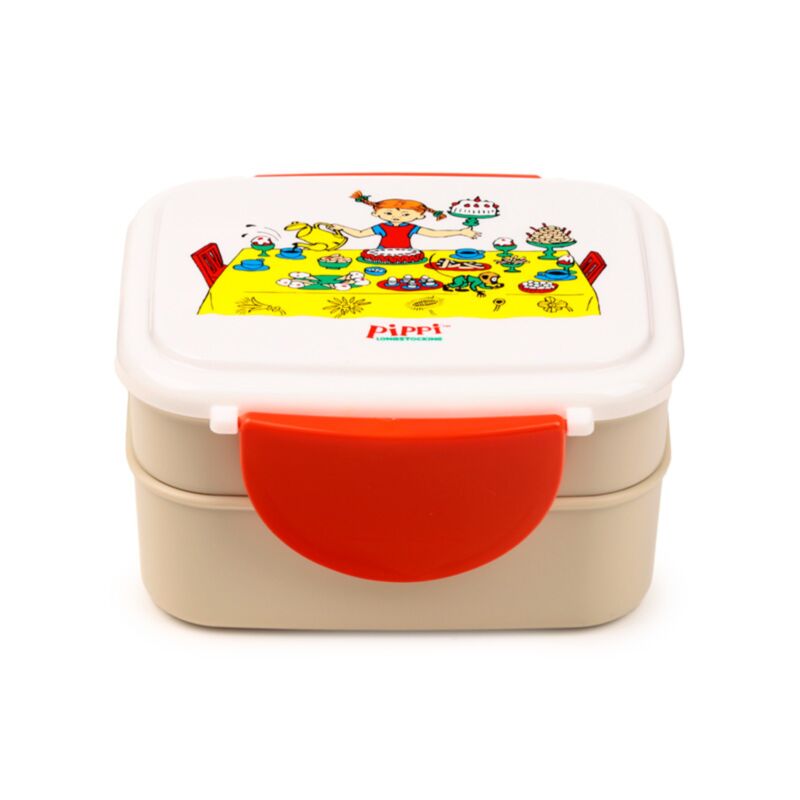 Pippi Långstrump Bento Lunchlåda för Barn med Bestick BPA-fri